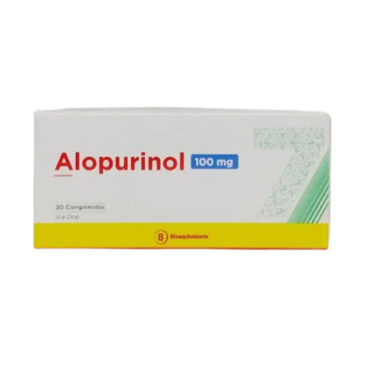Alopurinol 100 mg x 20 comprimidos seven pharma