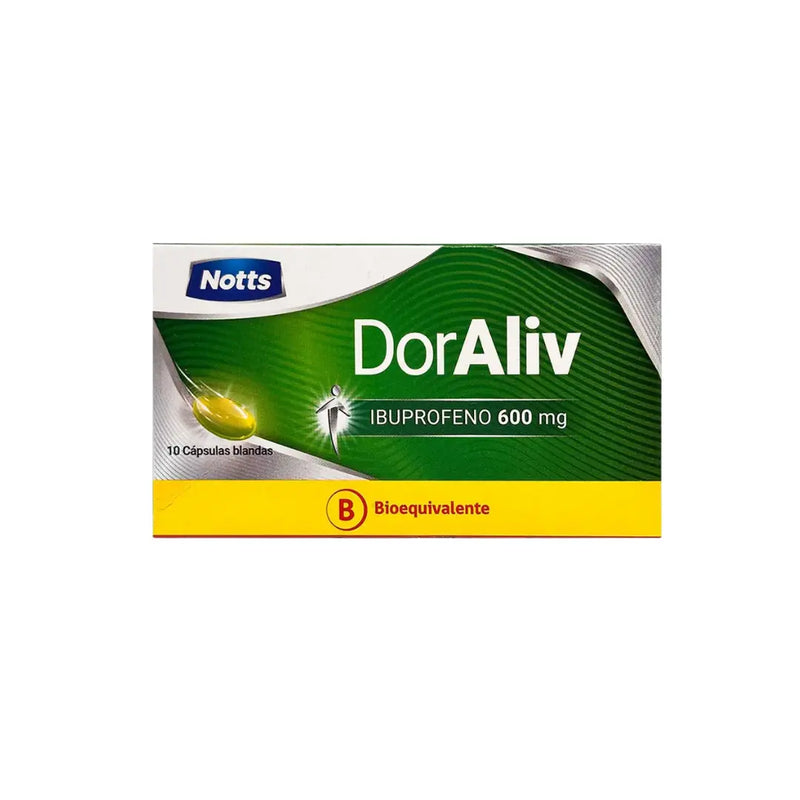 DorAliv Iboprufeno 600 mg 10 capsulas blandas