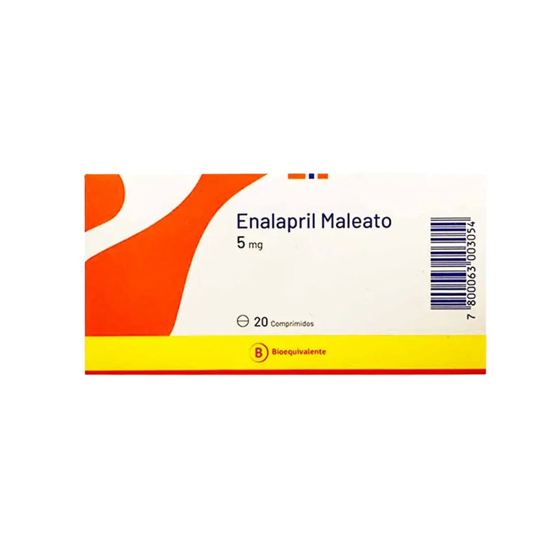 Enalapril Maleato 5 mg – 20 Comprimidos
