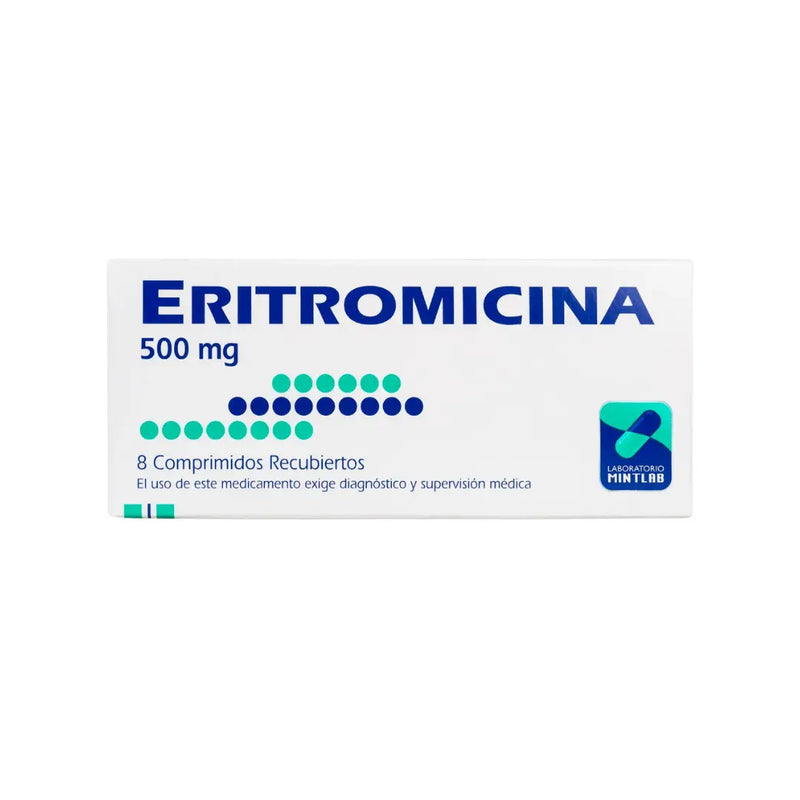 Eritromicina 500 mg - 8 Comprimidos