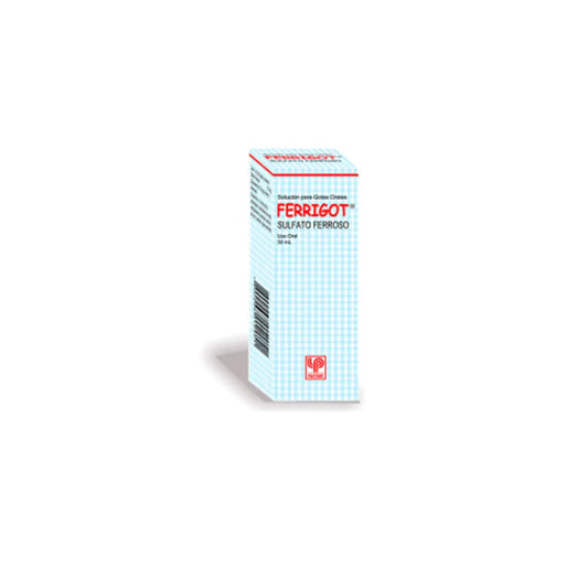 Ferrigot 25 mg (Sulfato Ferroso) Gotas 30 ml