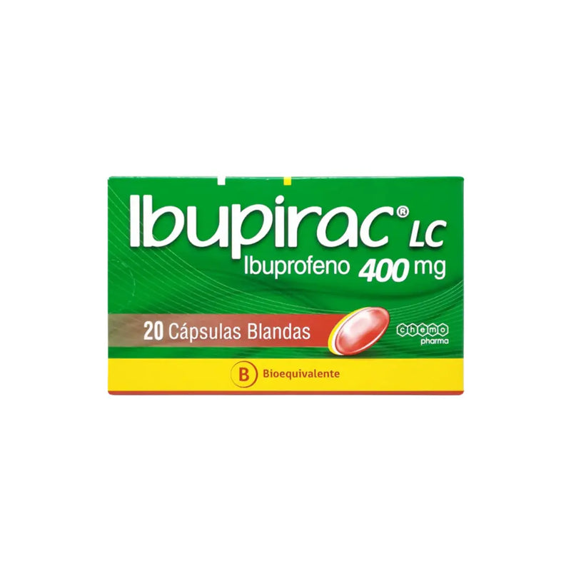 Ibupirac - Ibuprofeno 400 mg Cápsulas blandas
