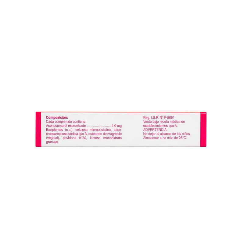 Isquelium - Acenocumarol 4 mg 30 Comprimidos