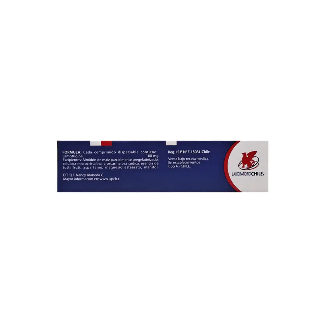 Lamotrigina 100 mg - 30 Comprimidos Dispersables