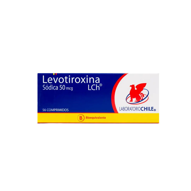 Levotiroxina 50 mcg 56 Comprimidos