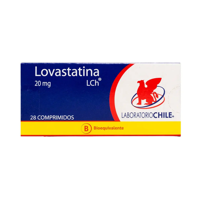 Lovastatina 20 mg 28 Comprimidos