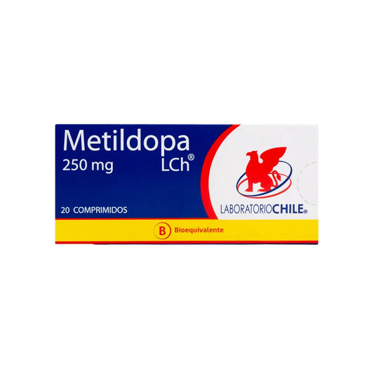 Metildopa 250 mg 20 Comprimidos