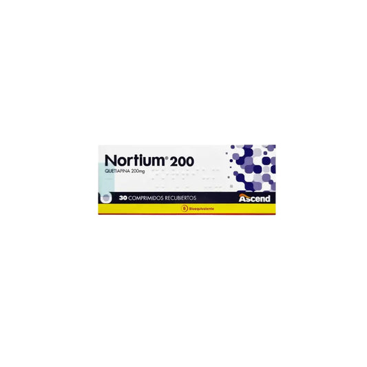 Quetiapina 200 mg 30 Comprimidos Recubiertos