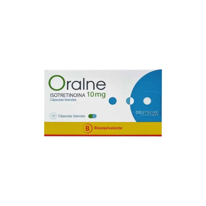 Oralne - Isotretinoina 10 mg - 30 Cápsulas Blandas