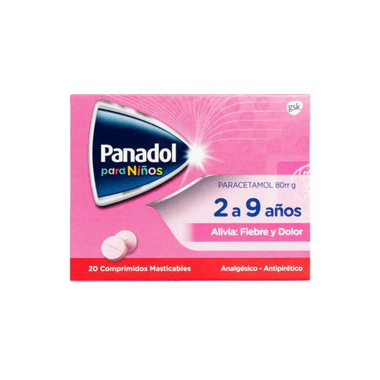 Panadol - Paracetamol 80 mg 20 Comprimidos