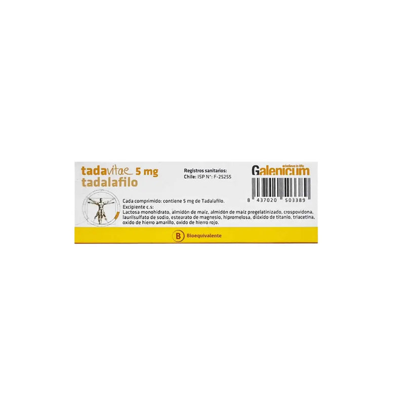 Tadavitae - Tadalafilo 5 mg 28Comp Recubiertos